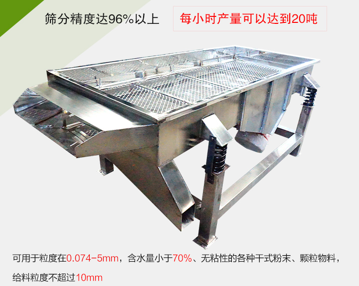 糧食篩分機(jī)各種干式粉末、顆粒物料，給料粒度不超過10mm
